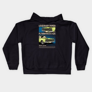 Plymouth GTX 426 Hemi Classic Car Kids Hoodie